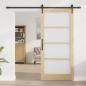 Preview: Schiebetür ORKDAL Natur 93 x 202 cm Massivholz Kiefer und Glas