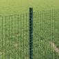 Preview: Geschweißter Drahtzaun mit Pfosten 10 x 0,4 m Grün Netz