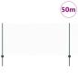 Preview: Sechseckzaun mit Pfosten 50 x 1 m PVC-beschichteter Stahl Grün