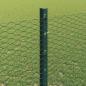 Preview: Sechseckzaun mit Pfosten 50 x 1,2 m PVC-beschichteter Stahl