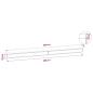 Preview: Markisenvolant Creme Gestreift 400 cm