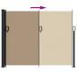 Preview: Seitenmarkise Ausziehbar Taupe 160x500 cm