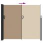 Preview: Seitenmarkise Ausziehbar Taupe 180x500 cm