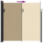 Preview: Seitenmarkise Ausziehbar Beige 200x500 cm