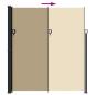 Preview: Seitenmarkise Ausziehbar Beige 220x600 cm