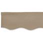 Preview: Ersatzvolant für Markise für 3 m Beige Polyester