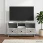 Preview: ARDEBO.de - TV-Schränk Betongrau 102 x 34,5 x 50 cm Holzwerkstoff