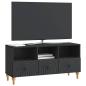 Preview: TV-Schränk 102 x 34,5 x 50 cm Schwarz Holzwerkstoff
