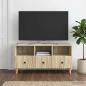 Preview: ARDEBO.de - TV-Schränk 102 x 34,5 x 50 cm Sonoma-Eiche Holzwerkstoff