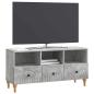Preview: TV-Schränk 102 x 34,5 x 50 cm Betongrau Holzwerkstoff