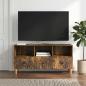 Preview: ARDEBO.de - TV-Schränk 102 x 34,5 x 50 cm Räuchereiche Holzwerkstoff