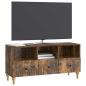 Preview: TV-Schränk 102 x 34,5 x 50 cm Räuchereiche Holzwerkstoff