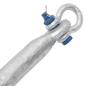 Preview: Klappanker Silber 10 kg Feuerverzinktes Gusseisen