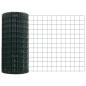 Preview: Euro-Zaun mit Pfosten 10 x 0,8 m PVC-beschichteter Stahl Grün