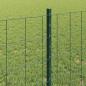 Preview: Zaun mit Pfosten Grün 0,8 x 10 m Stahl und PVC