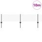 Preview: Maschendrahtzaun mit Pfosten 10 x 0,4 m PVC-beschichteter Stahl
