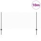 Preview: Sechseckzaun mit Pfosten 10 x 1 m PVC-beschichteter Stahl Grau