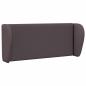 Preview: Kopfteil Ohr Braun 40 x 23 x 6 cm Stoff