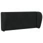 Preview: Kopfteil Ohr Schwarz 40 x 23 x 6 cm Samt