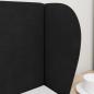 Preview: Kopfteil Ohr Schwarz 40 x 23 x 6 cm Samt