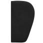 Preview: Kopfteil Ohr Schwarz 40 x 23 x 6 cm Samt