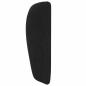 Preview: Kopfteil Ohr Schwarz 40 x 23 x 6 cm Samt