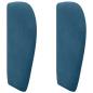 Preview: Kopfteil Ohr Blau 40 x 23 x 6 cm Samt