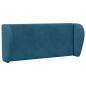Preview: Kopfteil Ohr Blau 40 x 23 x 6 cm Samt