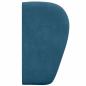 Preview: Kopfteil Ohr Blau 40 x 23 x 6 cm Samt