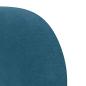 Preview: Kopfteil Ohr Blau 40 x 23 x 6 cm Samt