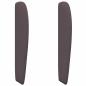 Preview: Kopfteil Ohr Braun 80 x 23 x 6 cm Stoff