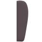Preview: Kopfteil Ohr Braun 80 x 23 x 6 cm Stoff