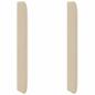 Preview: Kopfteil Ohr Creme 80 x 16 x 4 cm Stoff