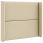 Preview: Kopfteil Ohr Creme 80 x 16 x 4 cm Stoff
