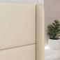 Preview: Kopfteil Ohr Creme 80 x 16 x 4 cm Stoff