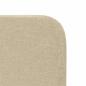 Preview: Kopfteil Ohr Creme 80 x 16 x 4 cm Stoff