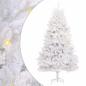 Preview: Künstlicher Weihnachtsbaum Weiß 210 cm PVC und Metall