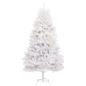 Preview: Künstlicher Weihnachtsbaum Weiß 210 cm PVC und Metall