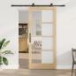 Preview: ARDEBO.de - Schiebetür ORKDAL 93 x 211 cm Massivholz Kiefer und Glas