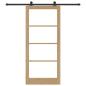 Preview: Schiebetür ORKDAL 93 x 211 cm Massivholz Kiefer und Glas