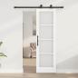 Preview: Schiebetür ORKDAL Weiß 61 x 198,5 cm Massivholz Kiefer und Glas