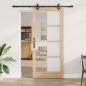 Preview: ARDEBO.de - Schiebetür ORKDAL 93 x 211 cm Massivholz Kiefer und Glas