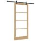 Preview: Schiebetür ORKDAL 93 x 211 cm Massivholz Kiefer und Glas