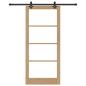 Preview: Schiebetür ORKDAL 93 x 211 cm Massivholz Kiefer und Glas