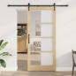 Preview: ARDEBO.de - Schiebetür 93 x 211 cm Massivholz Kiefer und Glas