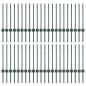 Preview: Zaunpfosten 44 pcs Grün 100 cm Stahl