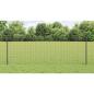 Preview: Zaunpfosten 44 pcs Grau 120 cm Stahl