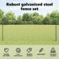 Preview: Zaunpfosten 44 pcs Grau 120 cm Stahl
