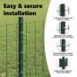 Preview: Euro-Zaun mit Pfosten 10 x 0,6 m PVC-beschichteter Stahl Grün
