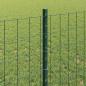 Preview: Euro-Zaun mit Pfosten 25 x 0,8 m PVC-beschichteter Stahl Grün